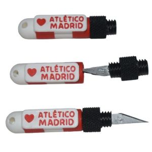Llavero Mini Cutter Rosca Atlético Madrid