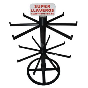 Expositor Super Llaveros Negro Grande