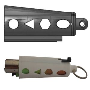 Llavero Funda Encendedor Clipper + Palillo de Dientes